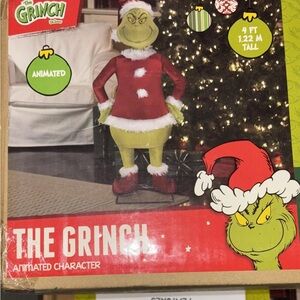 Gemmy Festive Grinch in Red and White Outfit